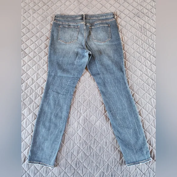 Women's Old Navy Pop Icon Skinny Midrise Blue Jeans Sz 14 - Picture 2 of 5